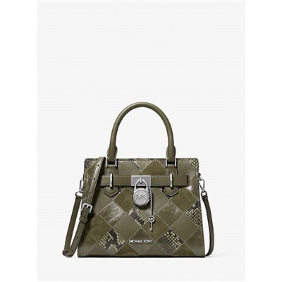 Michael Kors Outlet Hamilton Small Patchwork Satchel