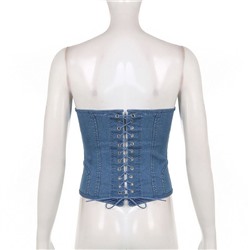 Топ корсет джинсовый  очень классный, качество 🔥