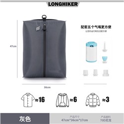 Вакуумная сумка для чемодана (28 л) В комплекте с насосом . Идеальный вариант, чтоб утромбовать вещи в чемодане .