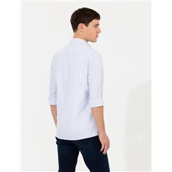Açık Mavi Slim Fit Uzun Kollu Gömlek