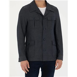 Lacivert Kargo Cep Ceket