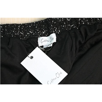 Мини-юбка с диагональным карманом и резинкой на талии