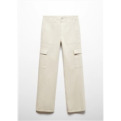 Jeans cargo bolsillos