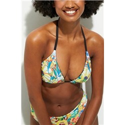 Top biquini triángulo reversible
