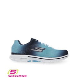 Skechers GOwalk3 Women's Pulse Lace Up Shoe Navy/Aqua