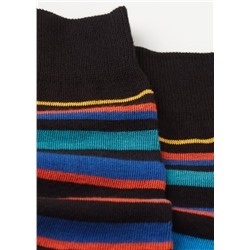 Kurze Herrensocken mit Streifenmotiv
