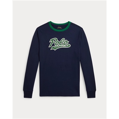 Logo Cotton Long-Sleeve Tee Save your Wishlist Boys 8-20