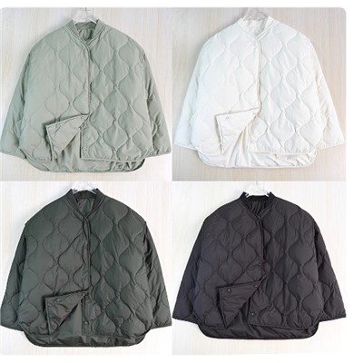 Женская куртка из белого утиного пуха