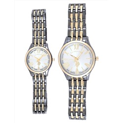 HIS AND HERS TWO TONE WATCH SET