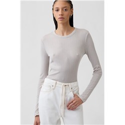 Essential Ribbed Crewneck T-Shirt