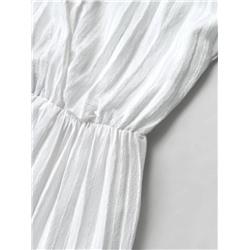 Женское плиссированное платье в полоску с глубоким вырезом Экспорт Reserve*d