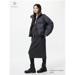 3D Knit Seamless Soufflé Yarn Skirt