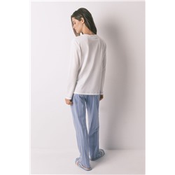 Pijama largo algodón Harry Potter rayas