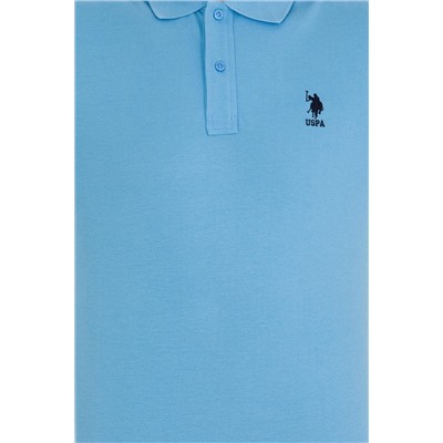 Erkek Turkuaz Basic Polo Yaka Tişört