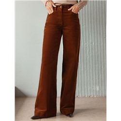 Брюки из эластичного микро-вельвета