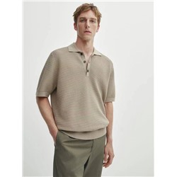 MASSIM*O DUTT*I  классическая мужская футболка pol*o из фактурной ткани, экспорт