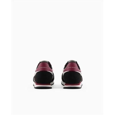 Sneakers in eco-suede, mesh and nylon