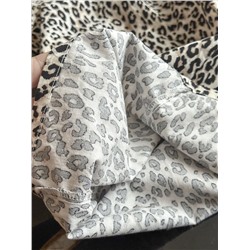 Женские хлопковые брюки с леопардовым принтом