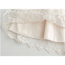 Кружевной наряд с короткими рукавами для маленьких девочек