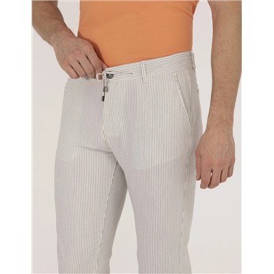 Gri Slim Fit Kanvas Pantolon