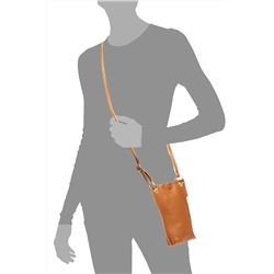 Bandolera de piel Camel