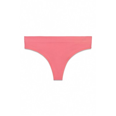 Tanga ancha canalé sin costuras coral