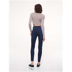 Slim-Jeans mit hoher Leibhöhe