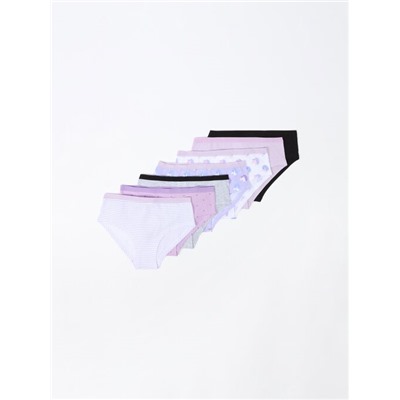 PACK DE 7 BRAGUITAS HIPSTER ESTAMPADAS