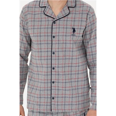 Erkek Gri Melanj Pijama Takımı