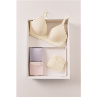 Pack 3 tangas amarillo, rosa y lila