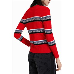 Jersey rayas y pedrería