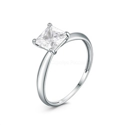 Серьги из серебра с фианитами родированные S2139951010