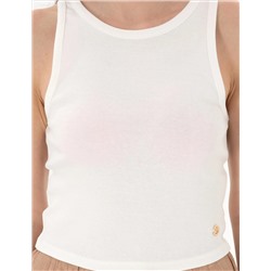 Beyaz Ex. Slim Fit Crop Tişört