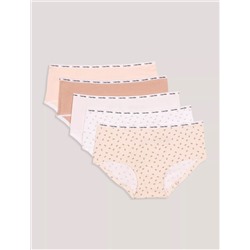 Girls Picot Trim 6-Pack Hipster