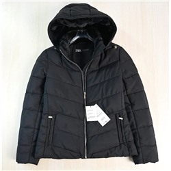 Женская плотная теплая куртка с капюшоном и хлопковой подкладкой ZAR*A