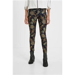 Pantalón skinny floral
