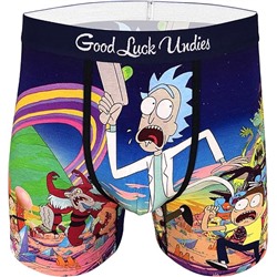 Good Luck Undies Men's Rick and Morty Boxer Brief Underwear