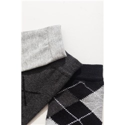 Plaid Erkek 3-lü Soket Çorap