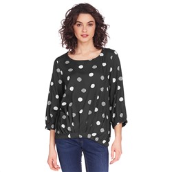 Damen Bluse mit großen Punkten