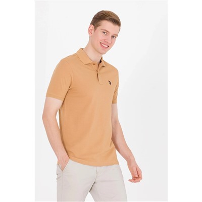 Erkek Camel Basic Polo Yaka Tişört