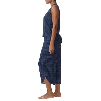 Tommy Hilfiger Women's Printed Cropped Pajama Set