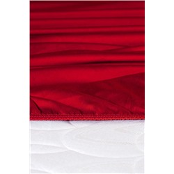 Ciel Tek Kişilik Plus Lastikli Saten Çarşaf - Kırmızı