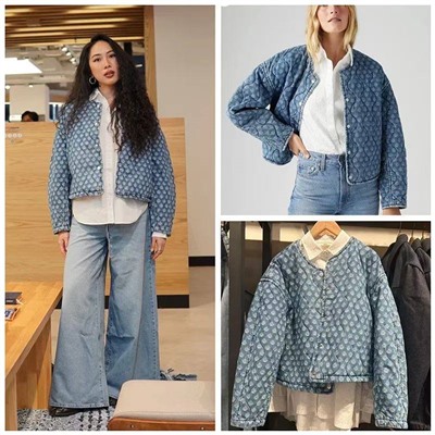 Женская демисезонная джинсовая куртка  ЛЕВАЙ*С