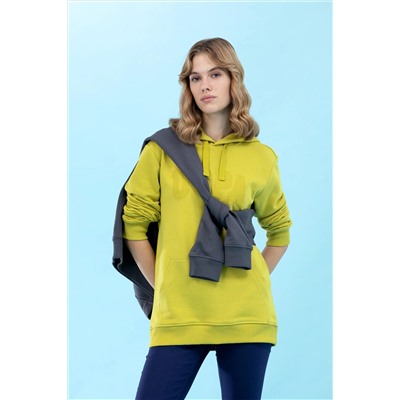 Fıstık Kapüşonlu Basic Sweatshirt (Unisex)