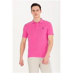 Erkek Pembe Basic Polo Yaka Tişört
