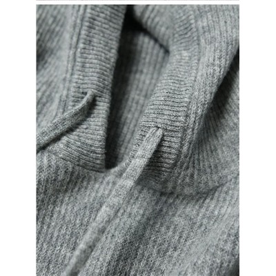 Женский вязаный шерстяной джемпер с капюшоном, толстовка Макс Мар*а