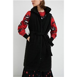 Chaleco largo acolchado