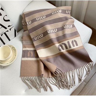 Шарф из искусственного кашемира в полоску