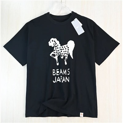 Японская комфортная дышащая хлопковая футболка 2  цвета