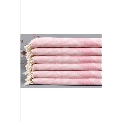 Kayra Export Peştemal Pembe Kurulama Bezi Küçük Boy 45x95 Cm Pamuk Peşkir Bulaşık Bezi